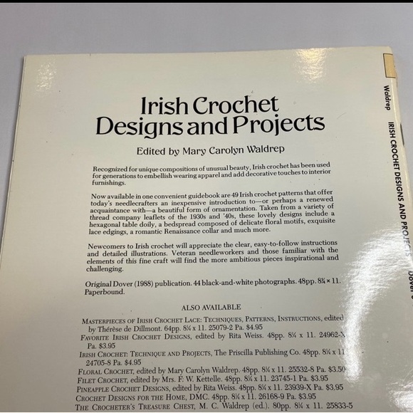 Irish Crochet Designs and Projects Book - Picture 13 of 13